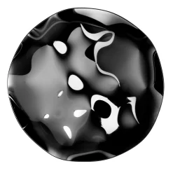 Esadesign Pannello decorativo da parete in vetro nero lucido Phantasia