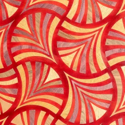 Artèpura Pannello Decorativo Dynasty Flutter in Pelle Rossa