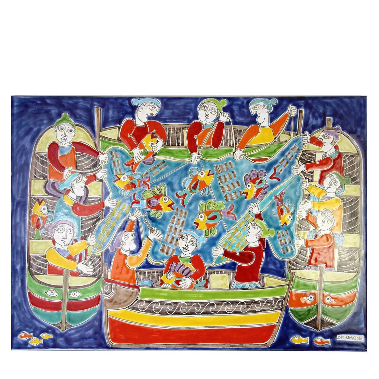 Ceramiche De Simone Pannello La Mattanza