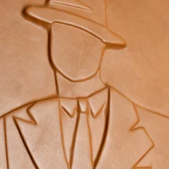 Artèpura Pannello The Gentlemen Decorativo in Pelle Marrone