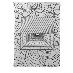 Lanificio Leo Pensieri 2 Arazzo/coperta grigio di Luca de Bona