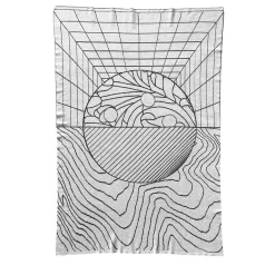 Lanificio Leo Pensieri 1 Arazzo/coperta grigio di Luca de Bona