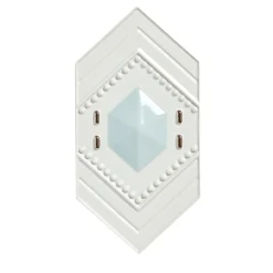 Bosa Piastrella di ceramica Enigma Bianco Lucido e Verde Vintage di Elena Salmistraro