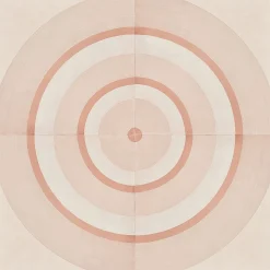 Francesco De Maio Piastrella Geometrie D’Ombra In Ceramica Rosa Motivo Circolare