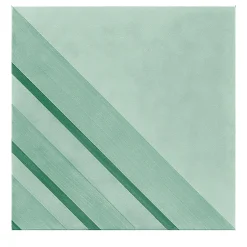 Francesco De Maio Piastrella Geometrie D’Ombra In Ceramica Verde Rame Motivo Triangolare