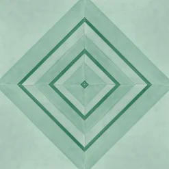 Francesco De Maio Piastrella Geometrie D’Ombra In Ceramica Verde Rame Motivo Triangolare