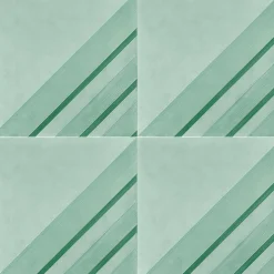 Francesco De Maio Piastrella Geometrie D’Ombra In Ceramica Verde Rame Motivo Triangolare