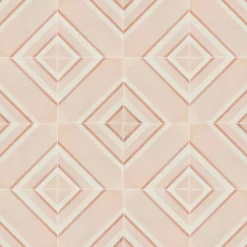 Francesco De Maio Piastrella Geometrie D’Ombra In Ceramica Rosa Cipria Motivo Diagonale