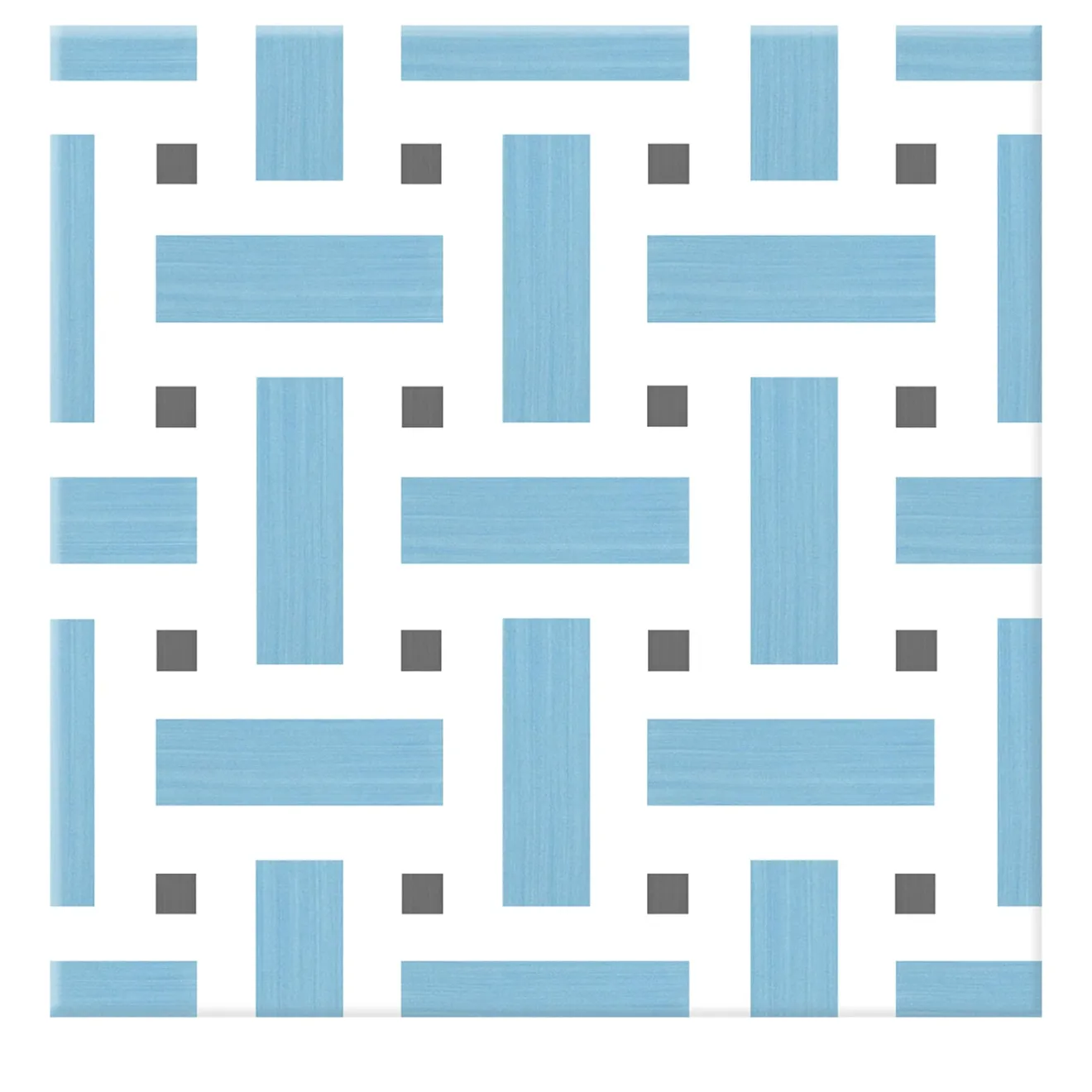 Francesco De Maio Piastrella La Cripta In Ceramica Azzurro E Grigio Scuro Motivo Geometrico