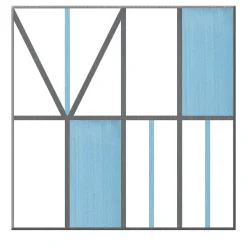 Francesco De Maio Piastrella La Facciata In Ceramica Azzurra Motivo Geometrico