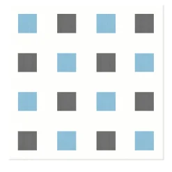 Francesco De Maio Piastrella La Navata In Ceramica Azzurro E Grigio Scuro Motivo Geometrico