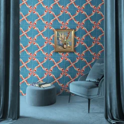 Francesco De Maio Piastrella policroma "Gladioli" di Van Gogh