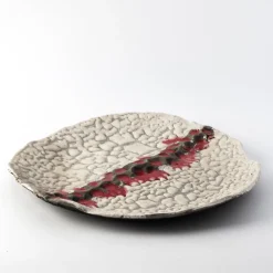 Design Center 1991 Piatto decorativo Grande Luna In Rosso di Nino Basso