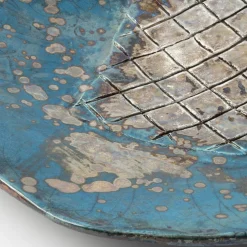 Design Center 1991 Piatto decorativo in ceramica Riflessi Veneziani di Nino Basso