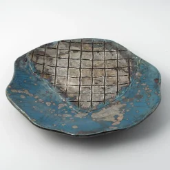 Design Center 1991 Piatto decorativo in ceramica Riflessi Veneziani di Nino Basso