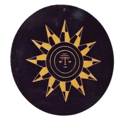 AV Metal Piatto decorativo Sole al Centro in metallo