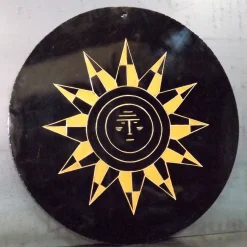 AV Metal Piatto decorativo Sole al Centro in metallo