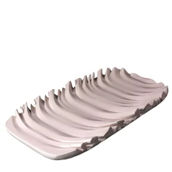 Bitossi Ceramiche Piatto Decorativo Viola Trasparente di Aldo Londi