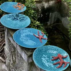 Patrizia Italiano Piatto rotondo con Octupus