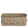 Cassigoli Piccola Cesta Bottega in Pelle Beige