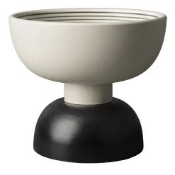 Bitossi Ceramiche Piccolo centrotavola in bianco e nero di Ettore Sottsass