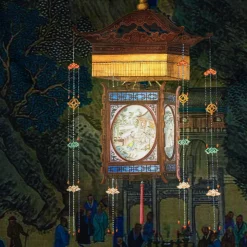 Grand Tour by Vito Nesta Plaid in velluto con Lanterne Cinesi