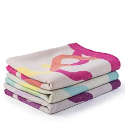 altreforme Plaid Signature In Lana e Cashmere Prugna