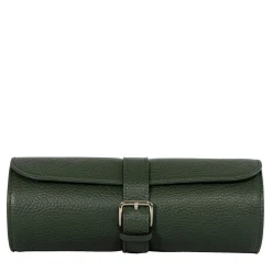 Cassigoli Porta orologi e gioielli da viaggio Selva in pelle verde