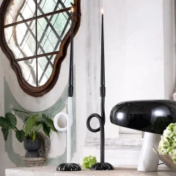 Aina Kari Portacandele a nodo veneziano nero