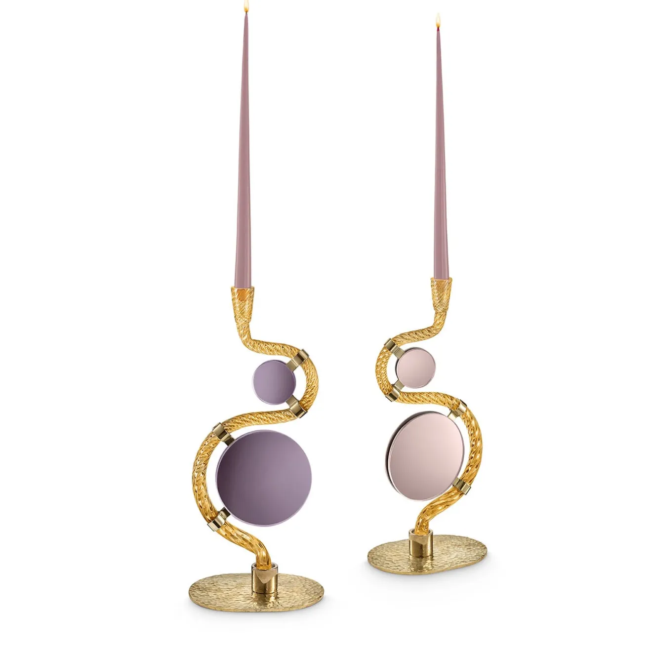 Aina Kari Portacandele Double-Face Oro "I 4 Ponti sul Canal Grande"