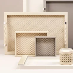 Riviere Portacandele Ester intrecciato a mano