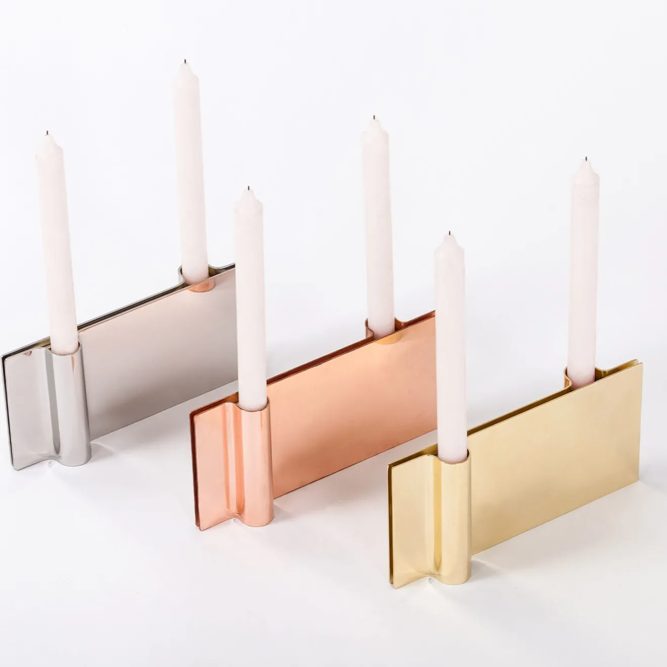 Mingardo Portacandele Folio oro by Acconci-Bastiani