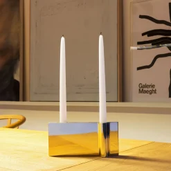 Mingardo Portacandele Folio oro by Acconci-Bastiani