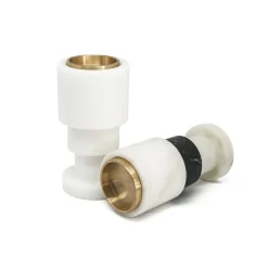 FiammettaV Home Collection Portacandele in marmo di Carrara e ottone di Jacopo Simonetti