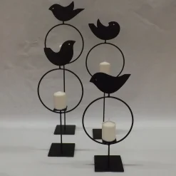 AV Metal Portacandele in metallo Uccellino B