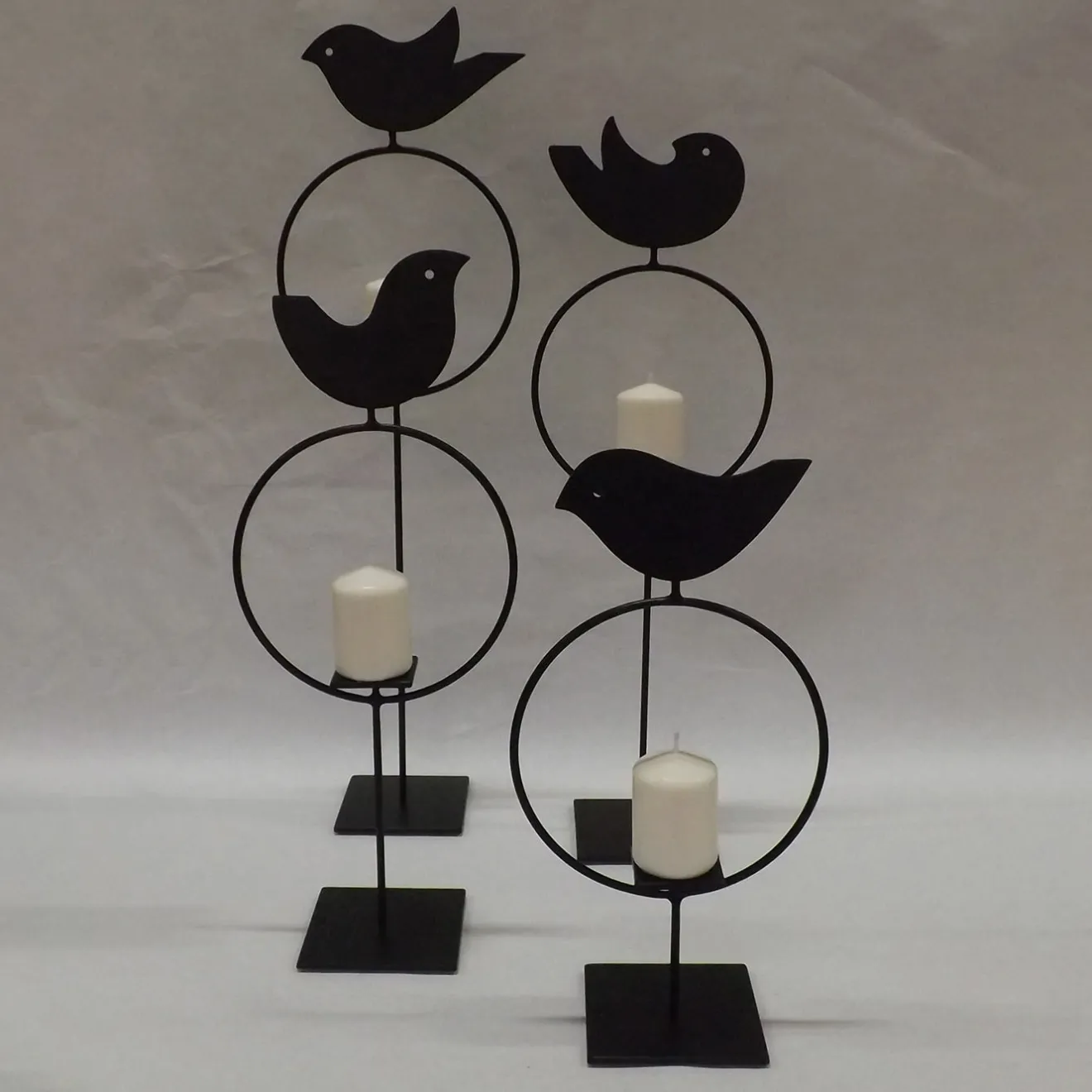 AV Metal Portacandele in metallo Uccellino B