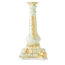 Coralla Maiuri Portacandele in porcellana verde