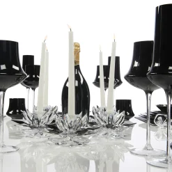 VGnewtrend Portacandele piccolo in cristallo Lotus