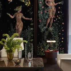 Aina Kari Portacandele San Marco Mirroring in vetro di Murano Champagne