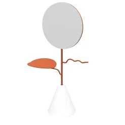 Nunzia Ponsillo Portagioie Custode in terracotta/carrara con specchio