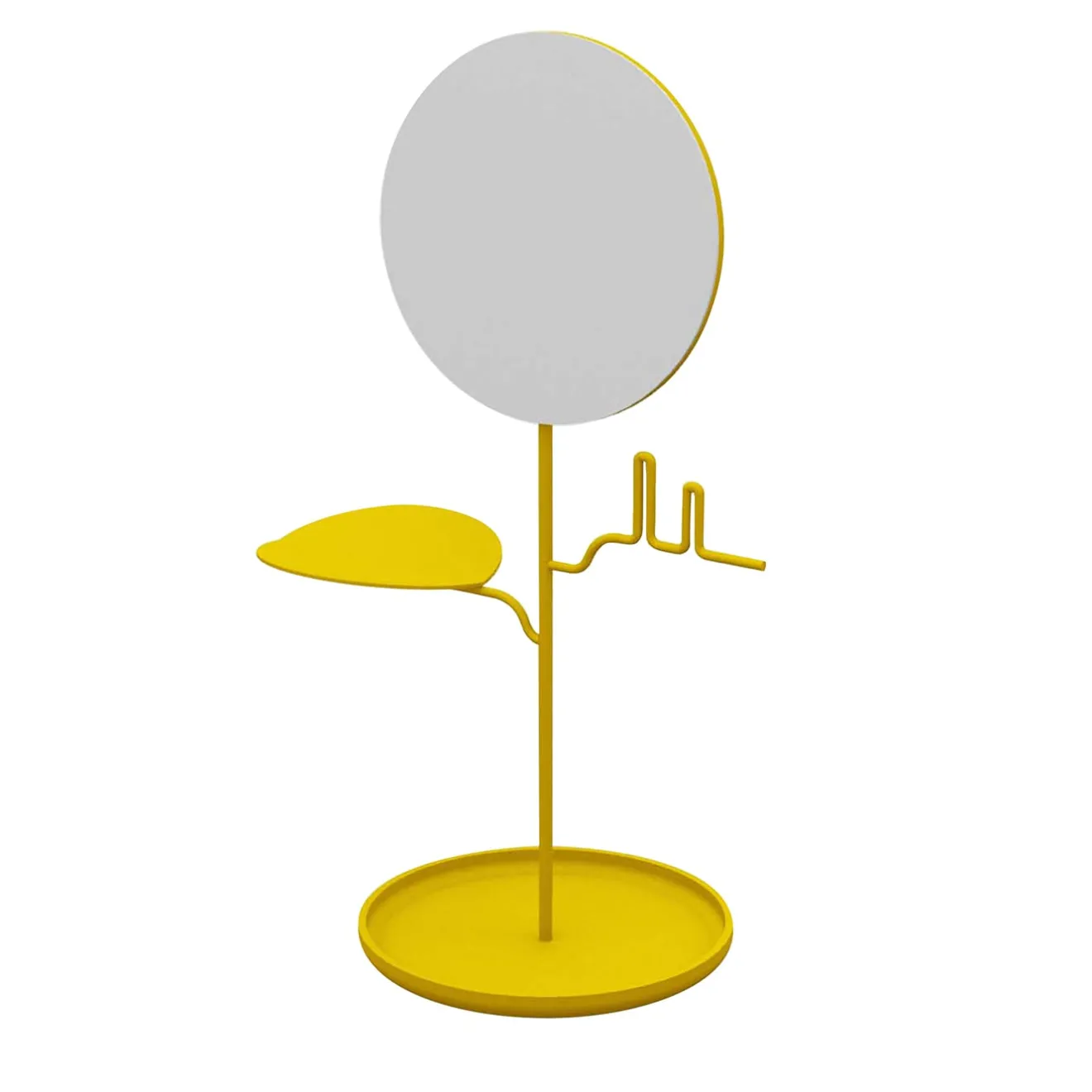 Nunzia Ponsillo Portagioie giallo Custode con specchio