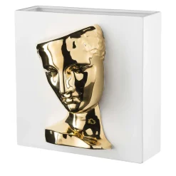 VGnewtrend Psiche di Capua Vaso bianco e oro