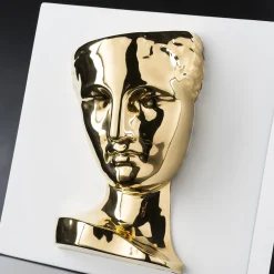 VGnewtrend Psiche di Capua Vaso bianco e oro