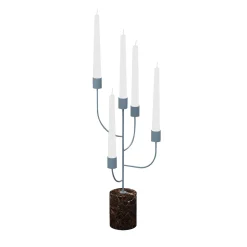 Nunzia Ponsillo Rami Emperador Portacandele blu e scuro