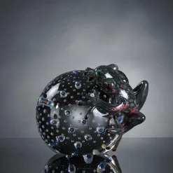 VGnewtrend Rana di vetro verde petrolio su sfera