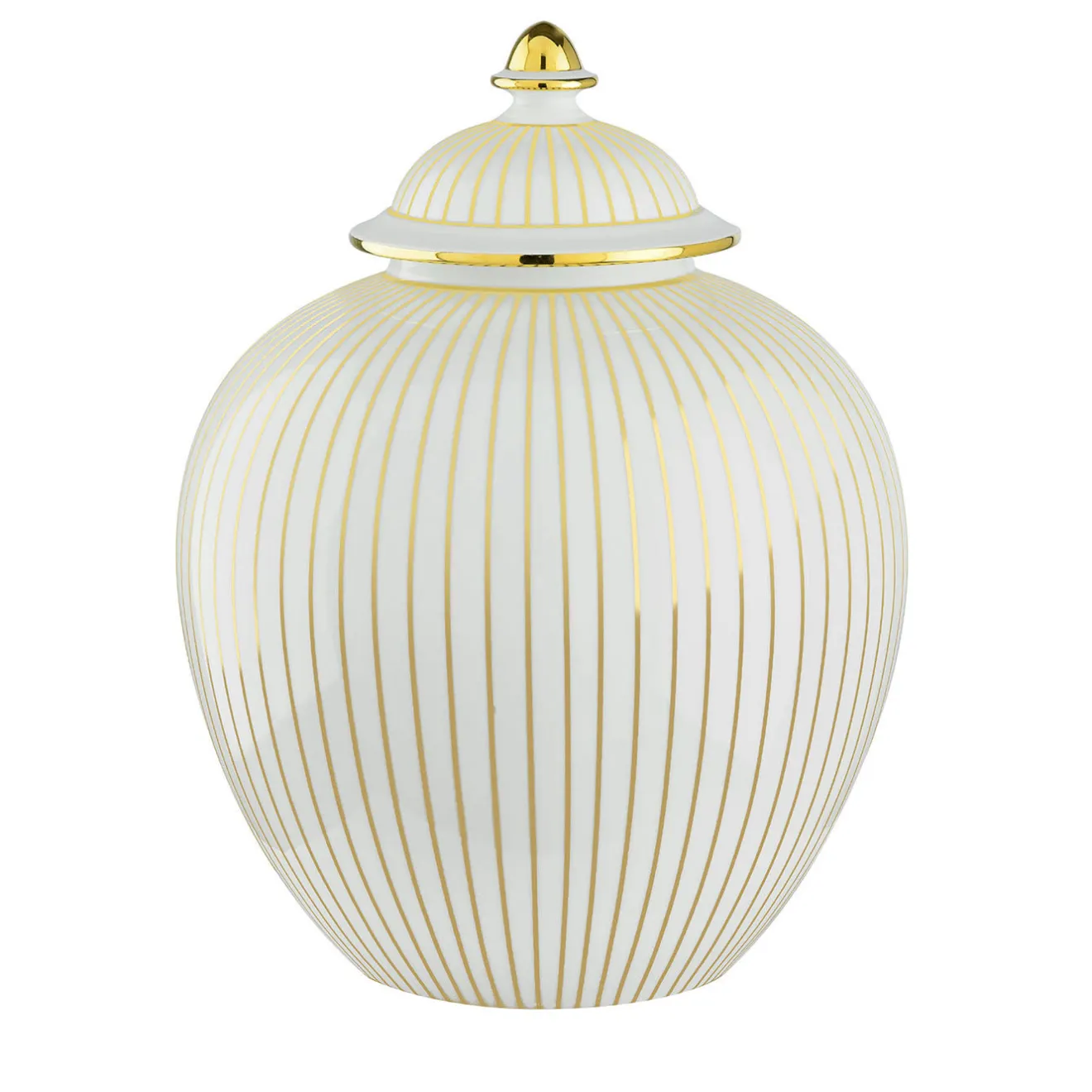 Le Porcellane Righe Oro Potiche