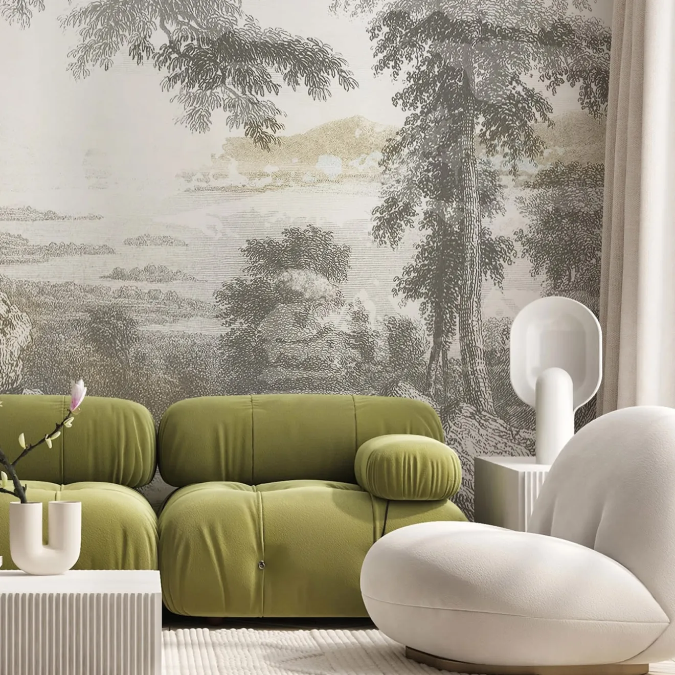 Officinarkitettura River Misto Panorama Carta da parati