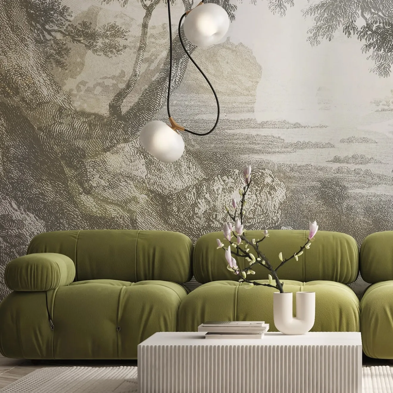 Officinarkitettura River Misto Panorama Carta da parati