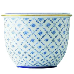 Le Porcellane Rombi Fiori Cachepot