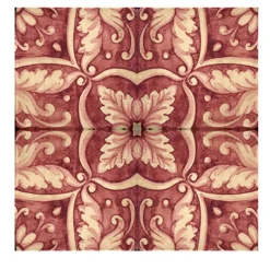 Studio Le Nid Rosso Ficus Indica Set di 4 piastrelle #4